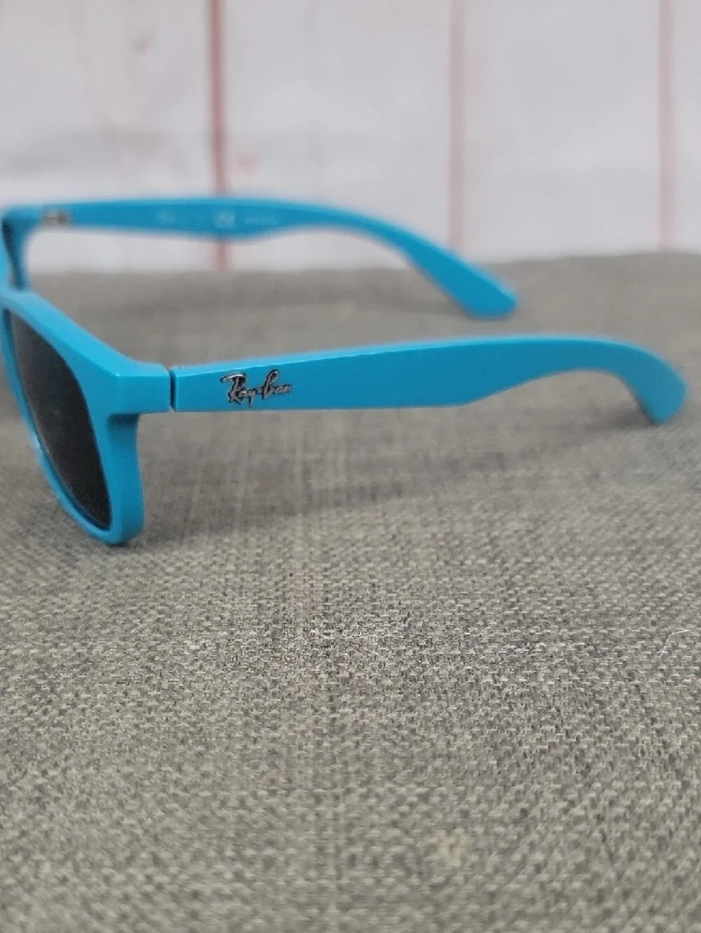Ray-Ban Turquoise Frame Sunglasses with Dark Lenses